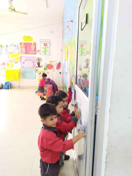 Cleanliness Activity Conducted By The Pre-Primary wings of STEM World School