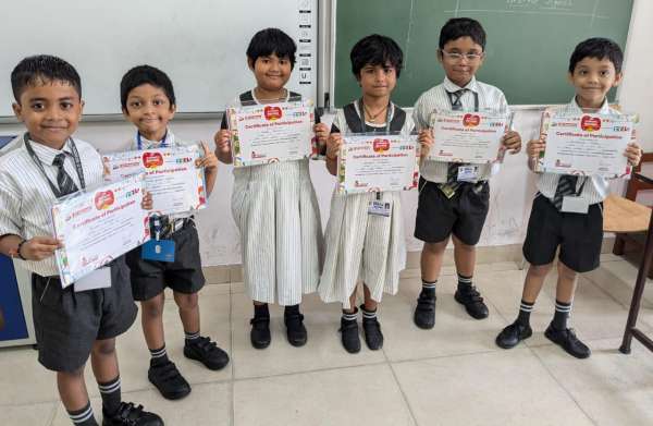 Certificate award ceremony for The SIP Arithmetic Genius All India School Contest, Season 9