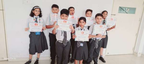 Certificate award ceremony for The SIP Arithmetic Genius All India School Contest, Season 9