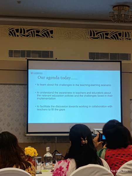 Focused Group Discussion on English Language Teaching organised by Cambridge University Press and Assessment