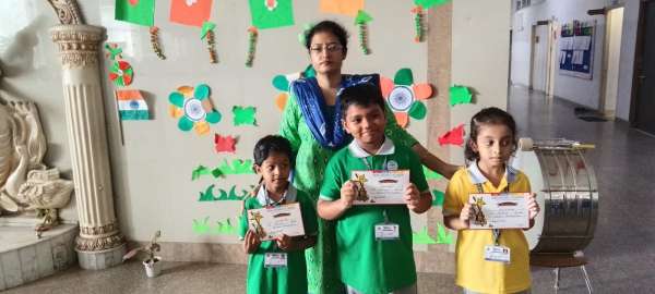 Certificate Distribution – Inter House Art Competition (Classes I & IV) (2025)
