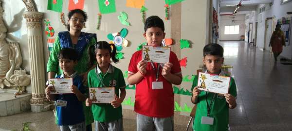 Certificate Distribution – Inter House Art Competition (Classes I & IV) (2025)