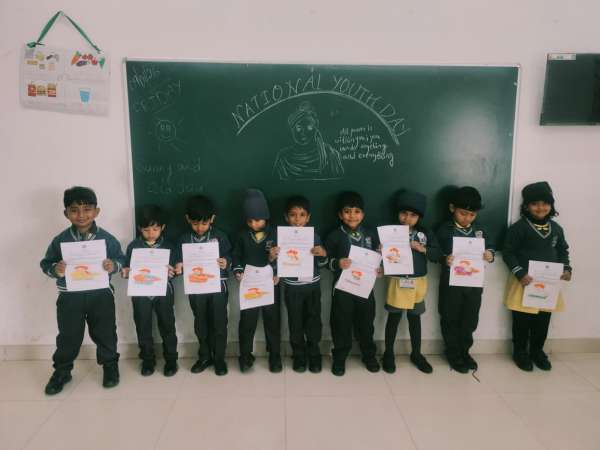 Special Assembly on National Youth Day Classes PG – KG (2026)