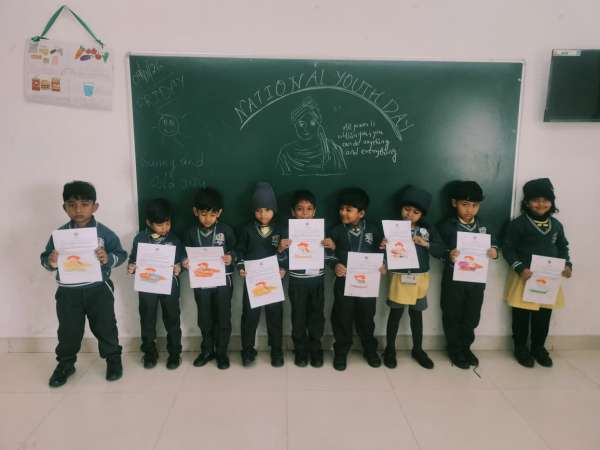 Special Assembly on National Youth Day Classes PG – KG (2026)