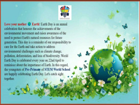 Earth Day Celebration PG – KG