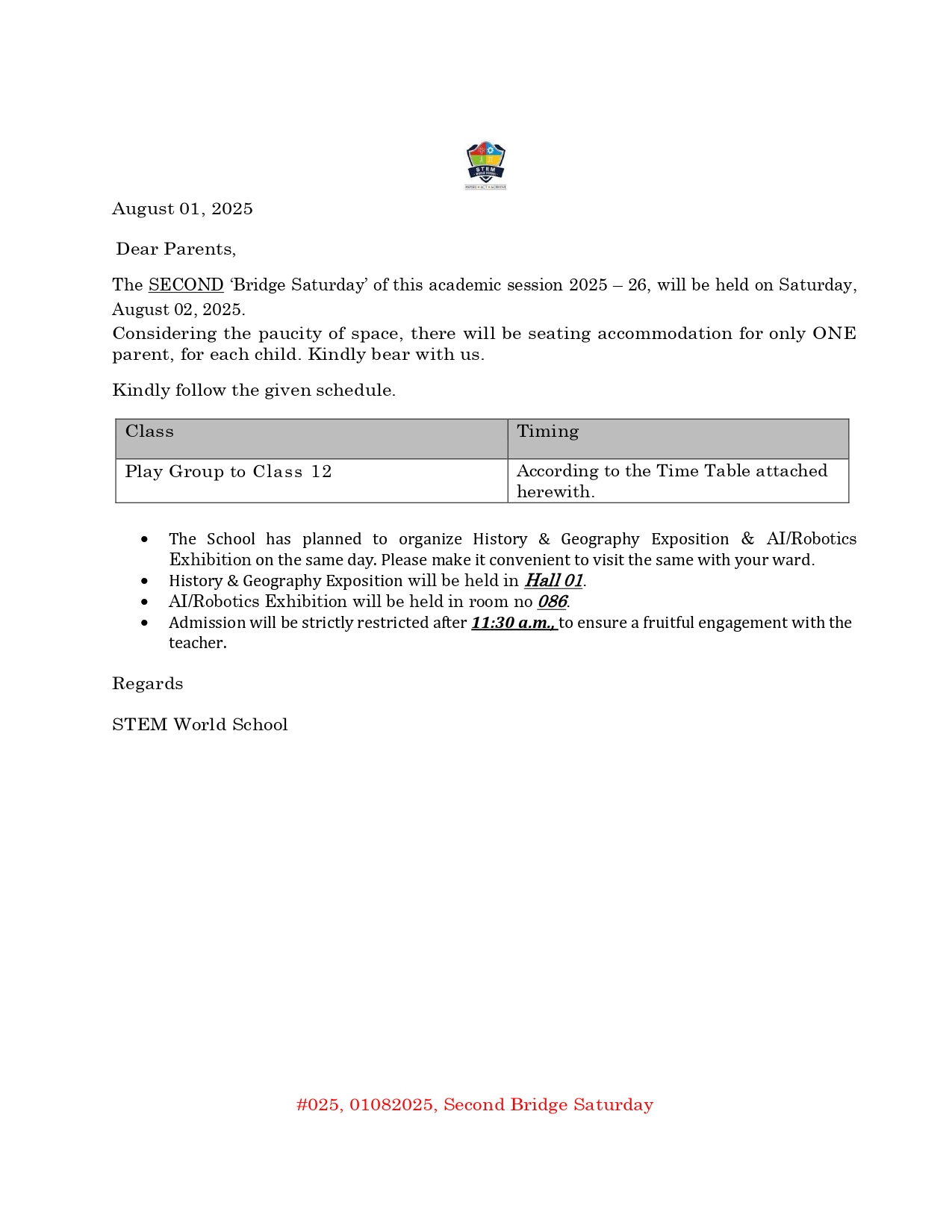 #025 01082025 Second Bridge Saturday