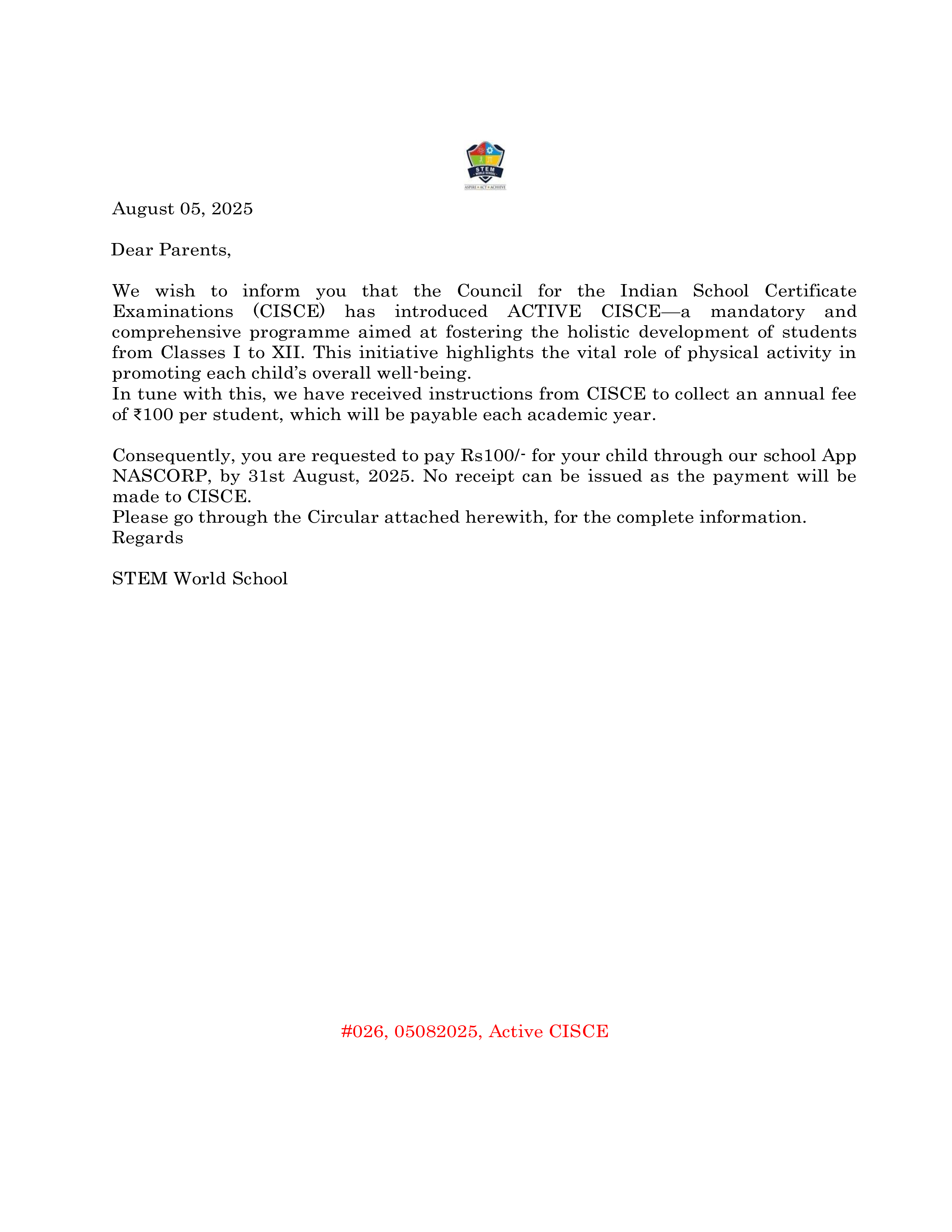 #026 05082025 Active CISCE